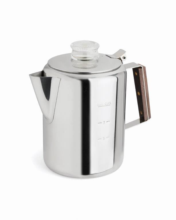 Tops 9 Espresso Maker Tops 9 Cup Stainless Steel Percolator
