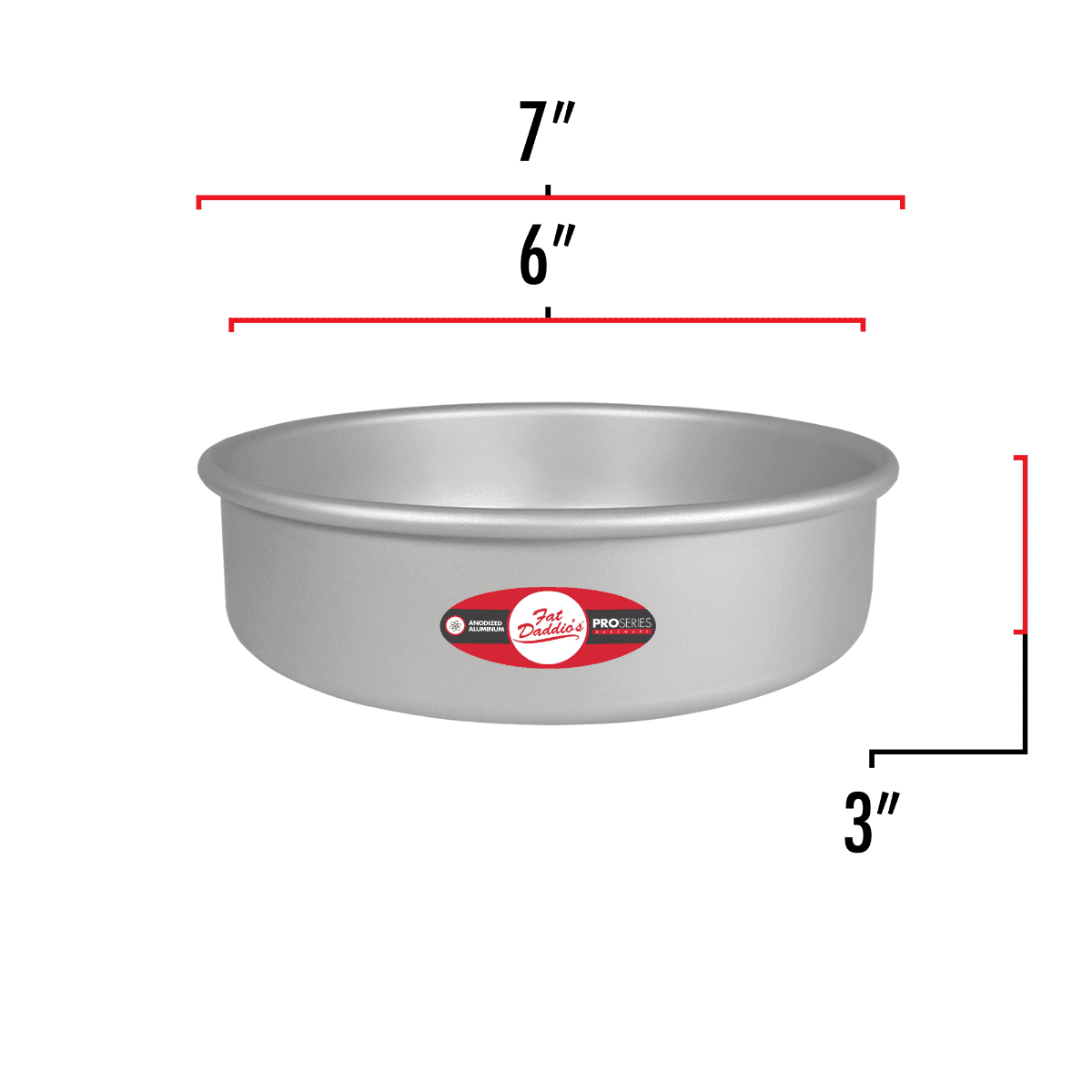 Fat Daddio's Cake Pans Fat Daddio's 6in x 3in Round Cake Pan