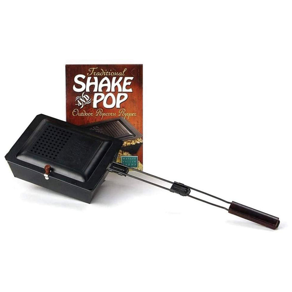 Wabash Valley Farms Firepit Accessories Traditional Shake & Pop Outdoor Popcorn Popper