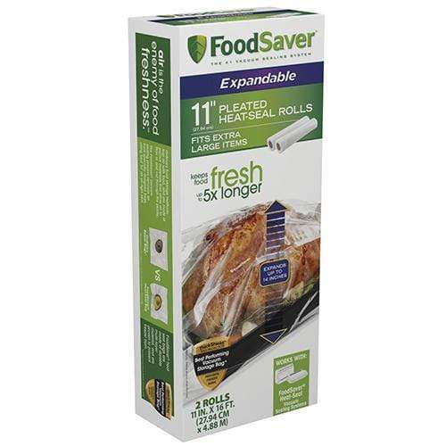FoodSaver Storage FoodSaver® 11" Expandable Heat Seal Rolls - Pack Of 2