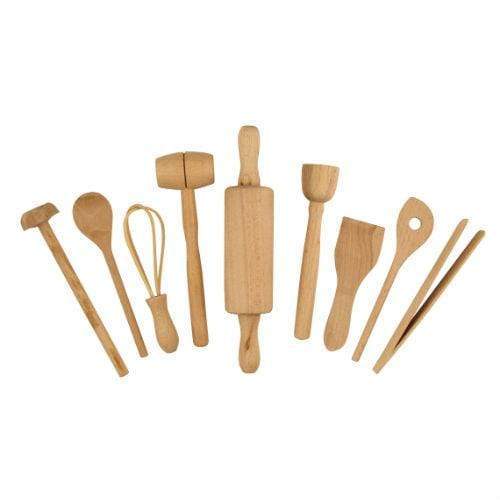 Fox Run Cooking Set Fox Run Kid&#39;s 9 Piece Wooden Cooking Set