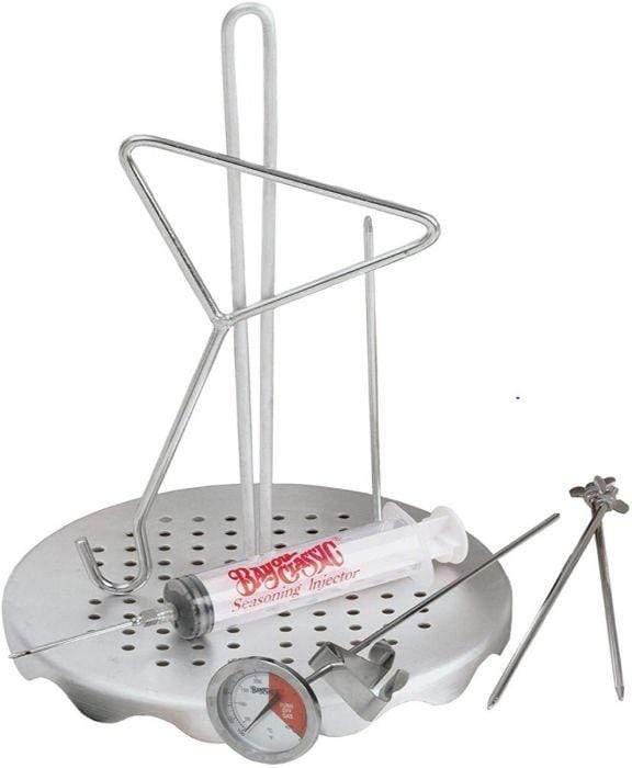 Barbour Fryers & Outdoor Cookers Barbour International Bayou Classic 32 qt. Stainless Steel Turkey Fryer