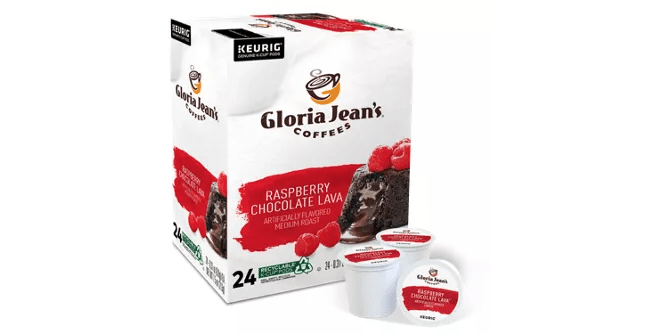 Gloria Jean&#39;s Coffee Gloria Jean&#39;s Coffees Raspberry Chocolate Lava K-Cup Coffee - 24 Count Box