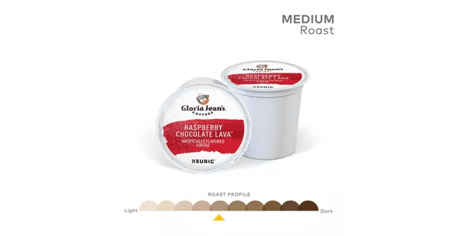 Gloria Jean&#39;s Coffee Gloria Jean&#39;s Coffees Raspberry Chocolate Lava K-Cup Coffee - 24 Count Box