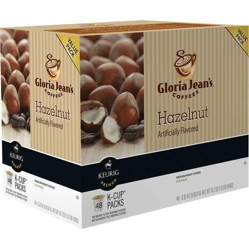 Gloria Jean&#39;s Coffee Gloria Jean&#39;s Hazelnut K-Cup Coffee (48 Count Box)