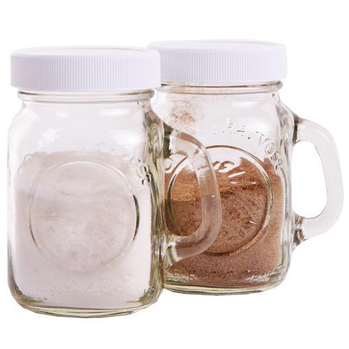 Golden Harvest Shaker Golden Harvest 4 oz Salt Shaker in White