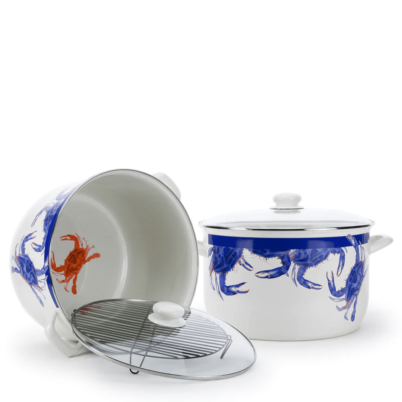 Golden Rabbit Stock Pots &amp; Multicookers Golden Rabbit Blue Crab 18 qt Stock Pot