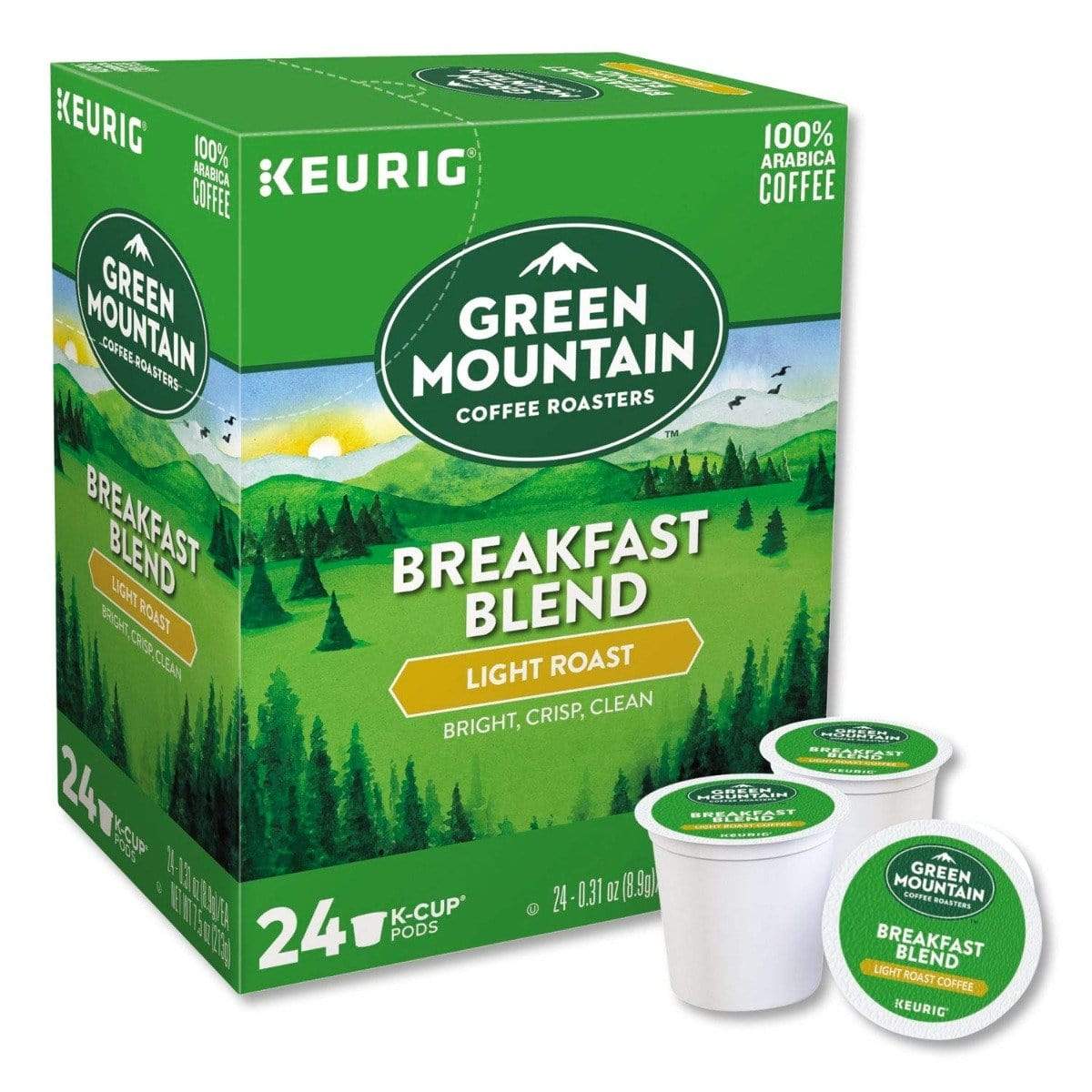 Green Mountain Coffee Coffee Green Mountain Coffee Roasters Breakfast Blend K-Cup Coffee - 24 Count Box