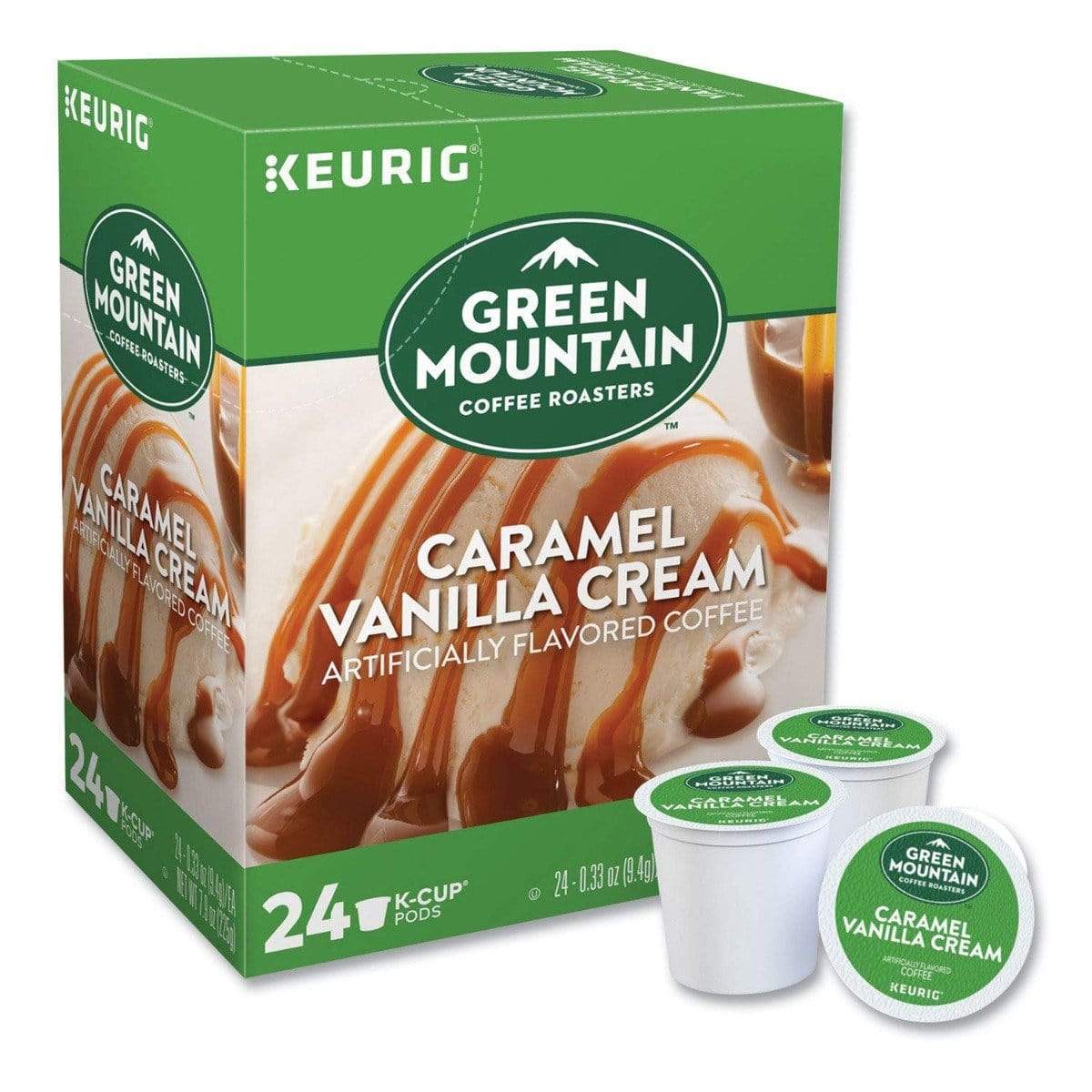 Green Mountain Coffee Coffee Green Mountain Coffee Roasters Caramel Vanilla Cream K-Cup Coffee - 24 Count Box