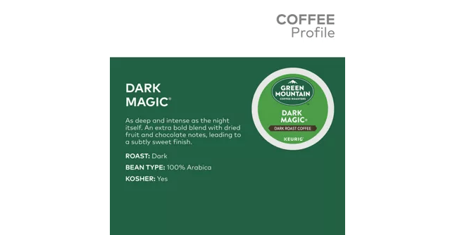 Green Mountain Coffee Coffee Green Mountain Coffee Roasters Dark Magic K-Cup Coffee - 24 Count Box