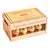 Holiday Desserts Chocolaterie Carre 12-Piece Chateau Carre Assorted Wine-Filled Chocolates in Wooden Gift Box