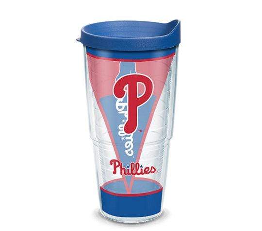 Tervis Tumbler Insulated Drinkware Tervis Tumbler with Lid 24 oz Philadelphia Phillies Batter Up