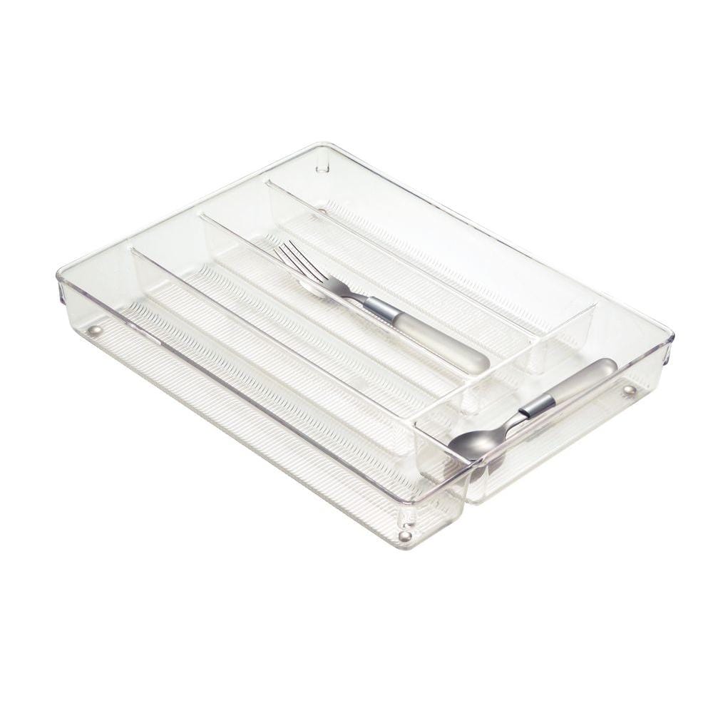 Interdesign Flatware Interdesign Clear Linus Cutlery Tray