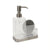 Interdesign Scrubber Interdesign« Clear with Brushed Stainless Steel Soap/Sponge