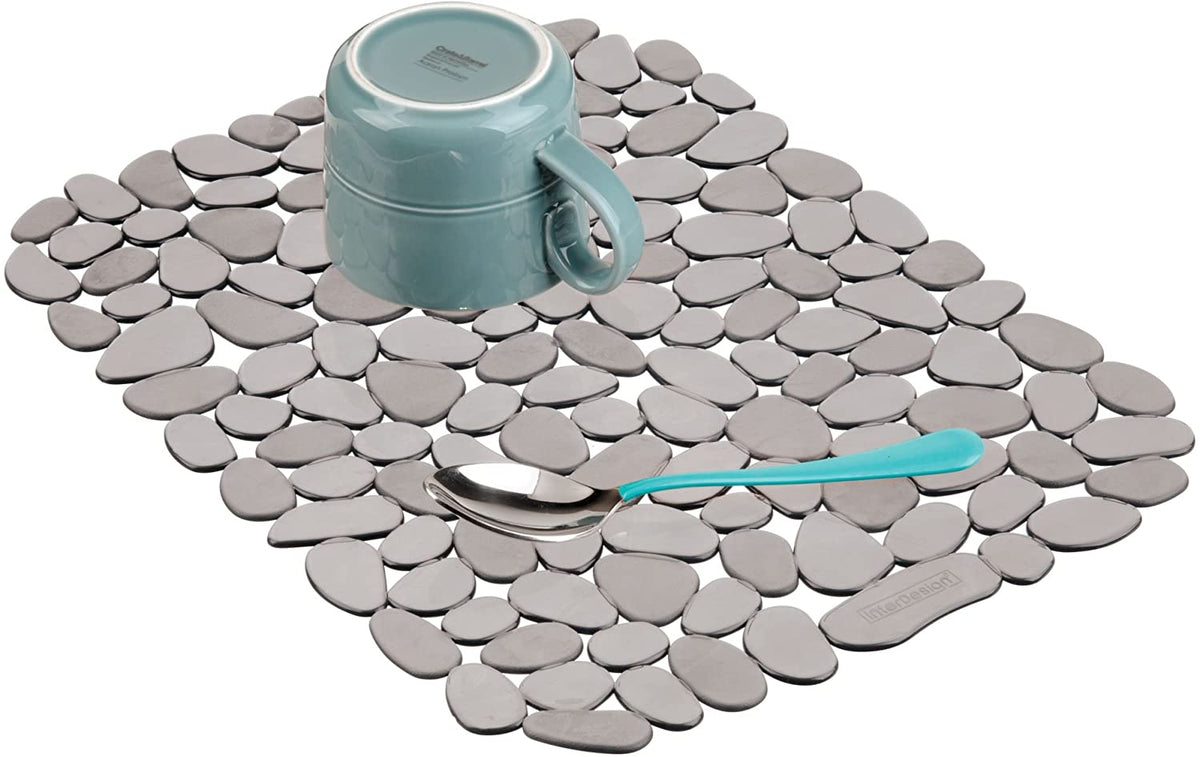Interdesign Sink Mat InterDesign« Large Pebblz Sink Mat-Graphite