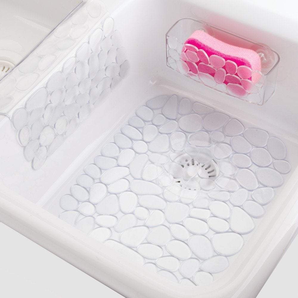 Interdesign Sink Mat Interdesign« Small Pebblz Sink Mat - Clear