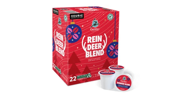 Keurig K-Cups Caribou Reindeer Blend K-Cup Coffee - 22 Count Box