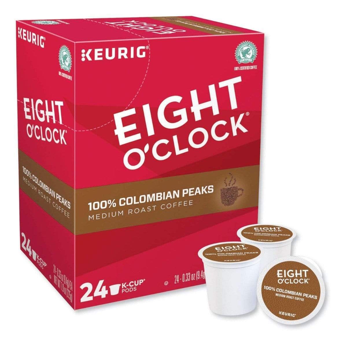 Keurig K-Cups Eight O'Clock Coffee Colombian Peaks K-Cup Coffee - 24 Count Box