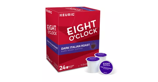 Keurig K-Cups Eight O'Clock Coffee Dark Italian Roast K-Cup Coffee - 24 Count Box