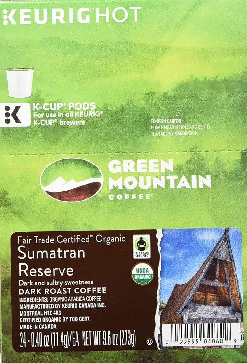 Keurig K-Cups Green Mountain Coffee Roasters Sumatra Reserve K-Cup Coffee - 24 Count Box