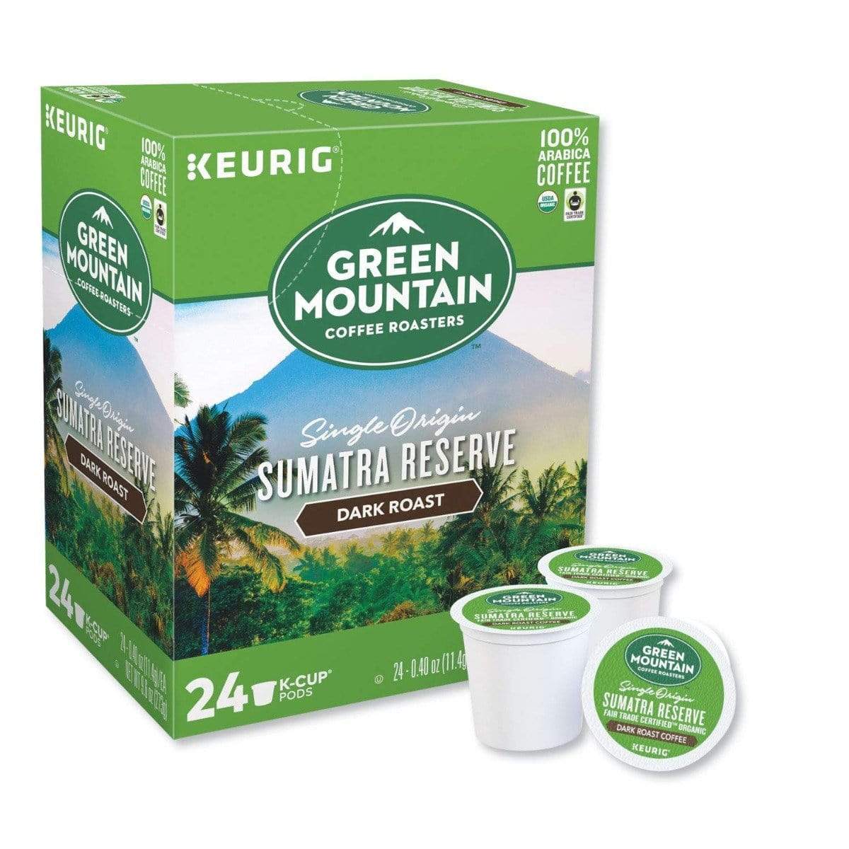 Keurig K-Cups Green Mountain Coffee Roasters Sumatra Reserve K-Cup Coffee - 24 Count Box