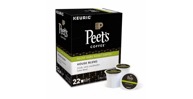 Keurig K-Cups Peet's Coffee House Blend Decaf K-Cup Coffee - 22 Count Box
