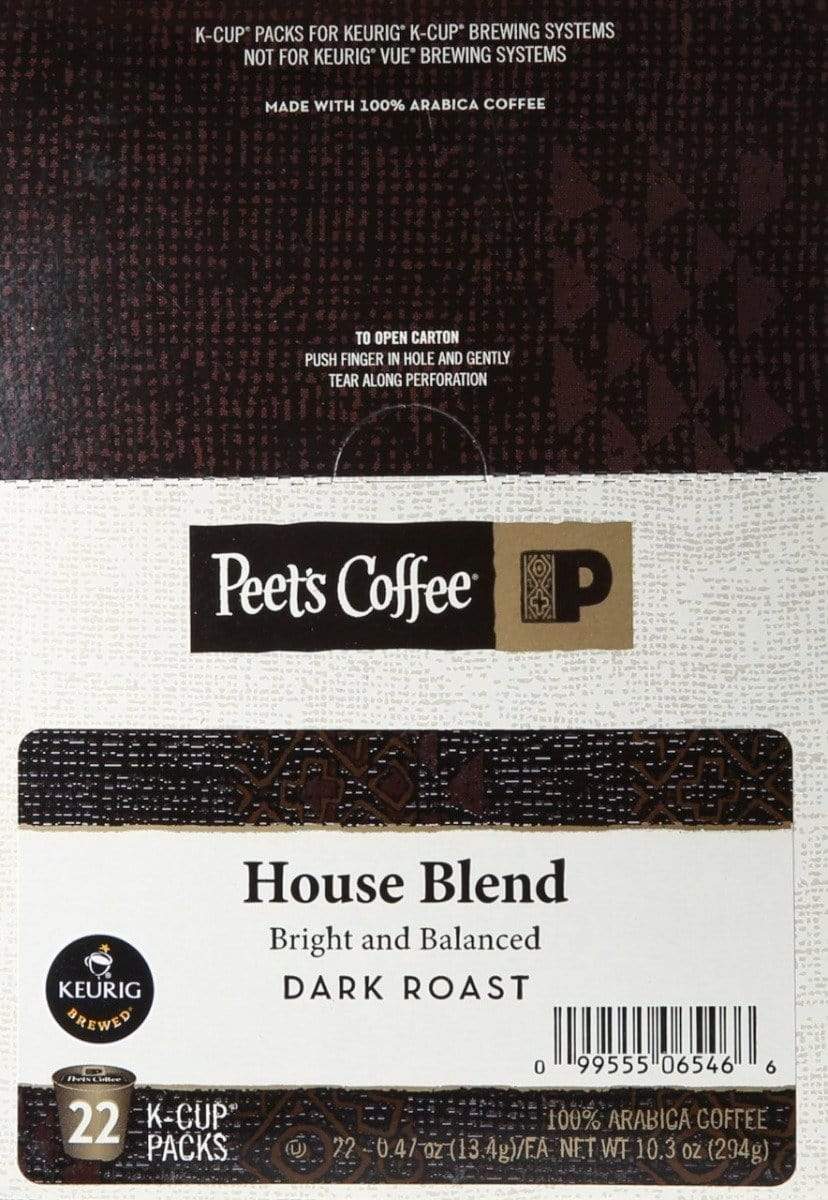 Keurig K-Cups Peet's Coffee House Blend K-Cup Coffee - 22 Count Box