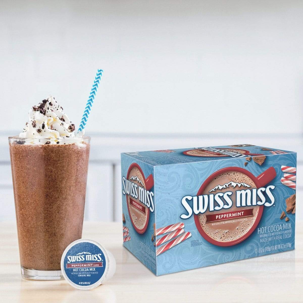 Keurig K-Cups Swiss Miss Peppermint K-Cup Hot Cocoa - 22 Count Box