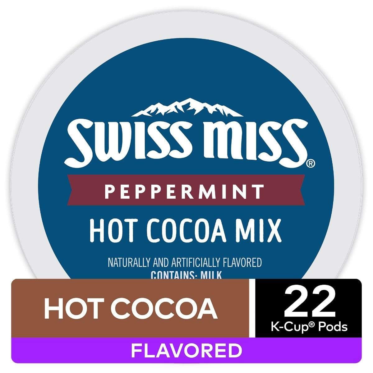 Keurig K-Cups Swiss Miss Peppermint K-Cup Hot Cocoa - 22 Count Box