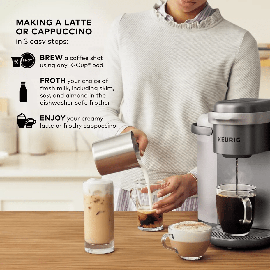  Keurig K-Cafe SMART Single Serve K-Cup Pod Coffee, Latte and  Cappuccino Maker, Black: Home & Kitchen