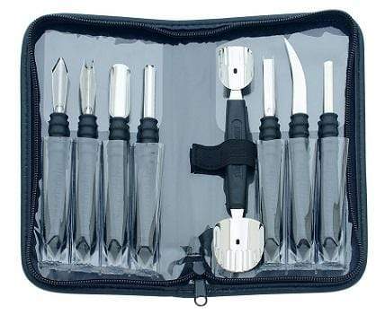 Kitchen & Company Garnishing set Garnishing Tools Set of 9 with Case
