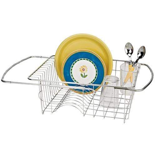 Kitchen &amp; Company Dish Drainer Stainless Steel Adjustable Over-the-Sink Dish Drainer