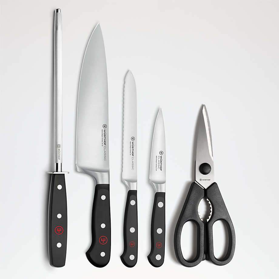 Wusthof Knife Sets Wüsthof Classic 6-Piece Acacia Knife Block Set