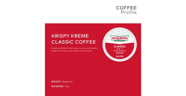 Krispy Kreme Coffee Krispy Kreme Doughnuts Classic K-Cup Coffee - 24 Count Box