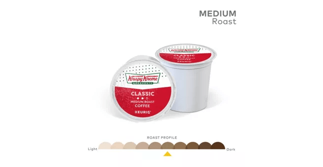 Krispy Kreme Coffee Krispy Kreme Doughnuts Classic K-Cup Coffee - 24 Count Box