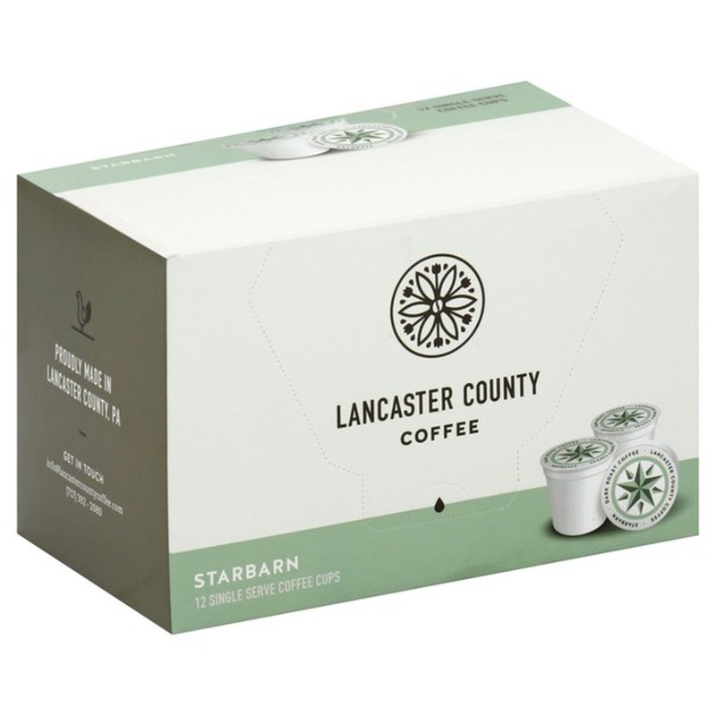Lancaster County Coffee Roasters Single Serve Starbarn Dark Roast 12 ct