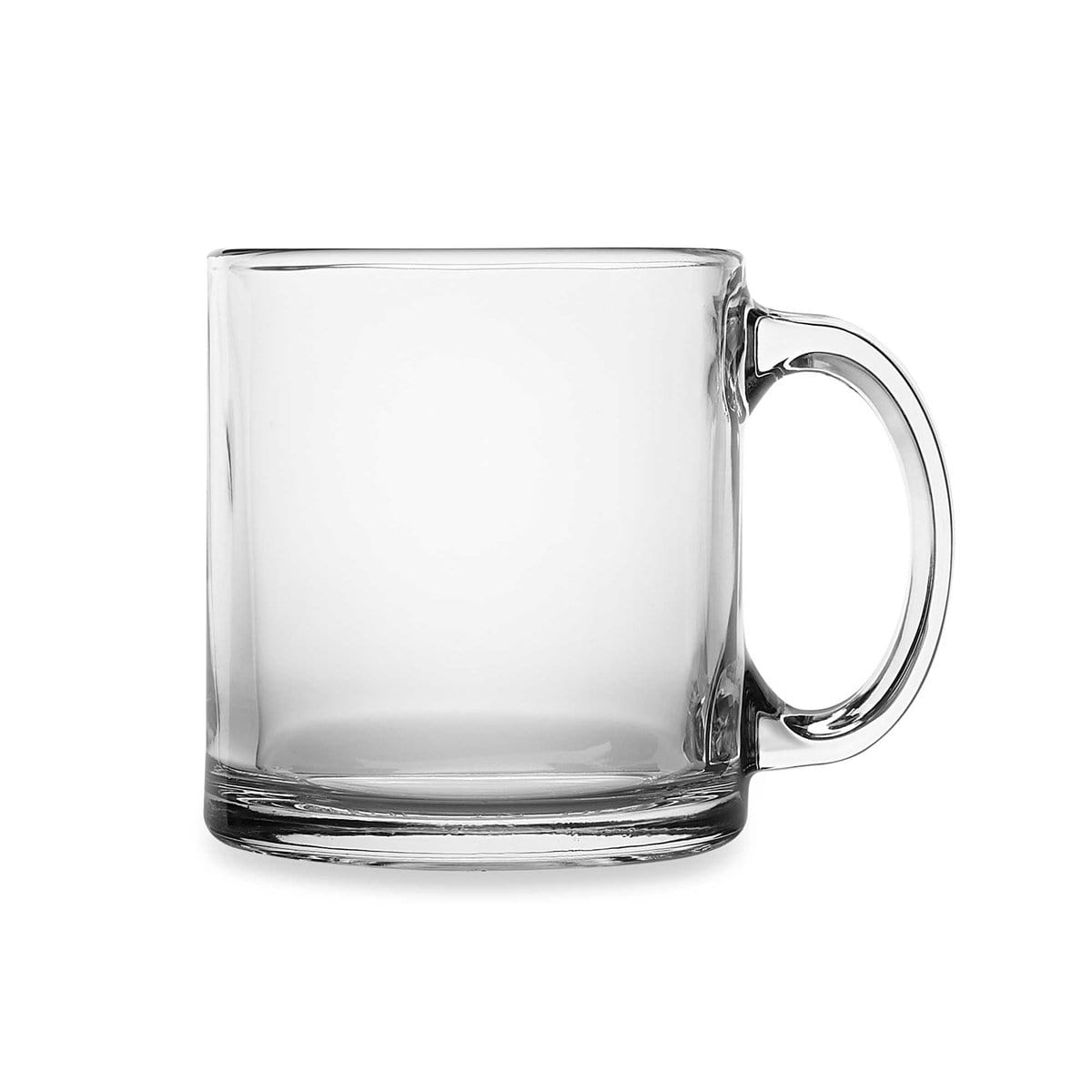 Libbey Robusta Glass Mugs, Set of 4,13 ounce: Glass Coffee Cups:  Coffee Cups & Mugs