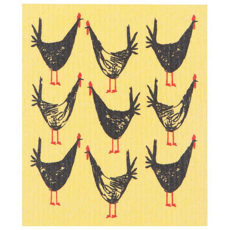 Now Designs Linens Swedish Dish Cloth 8x6.5in Chicken Scratch