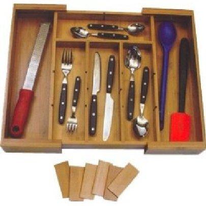 Lipper International Organizer Lipper International Bamboo Expandable Adjustable Organizer