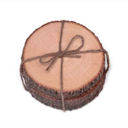 Lipper International Coasters Lipper International Natural Bark Coasters (Set of 4)