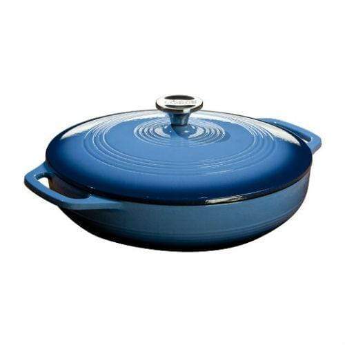 Lodge Cast Iron Lodge Color Enamel Cast Iron 3 qt. Covered Casserole - Caribbean Blue