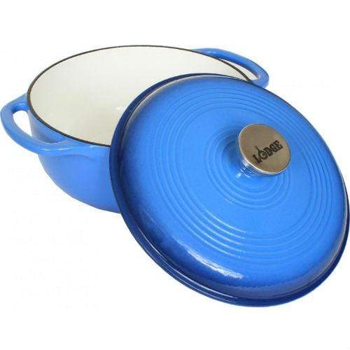 Lodge Color Enamel Cast Iron qt Dutch Oven Caribbean Blue