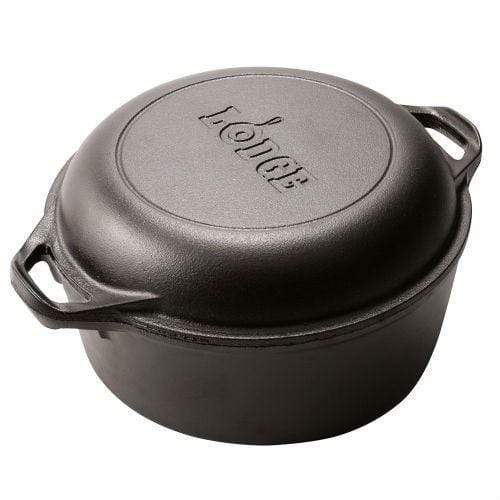 Lodge Dutch Oven Lodge Pro Logic Cast Iron 5 qt. Double Dutch Oven