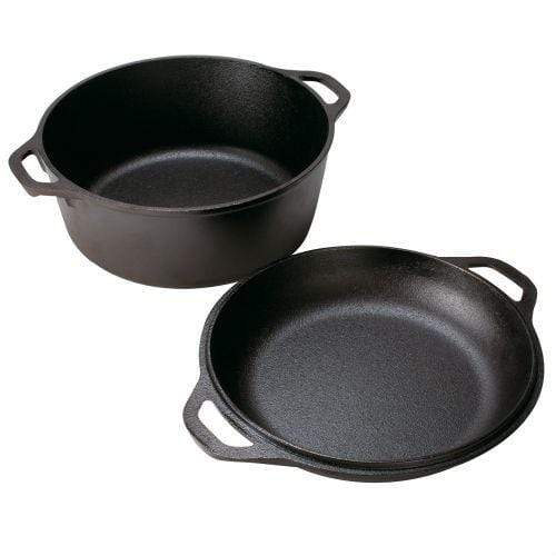 Lodge Dutch Oven Lodge Pro Logic Cast Iron 5 qt. Double Dutch Oven