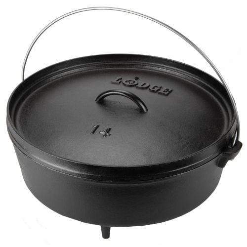 Lodge Dutch Oven Lodge Pro Logic Cast Iron 8 qt Camp Dutch Oven