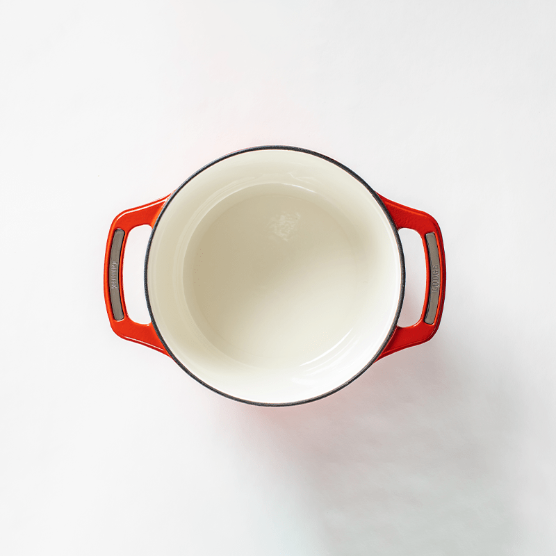 Lodge Cast Iron Cookware Lodge USA Enamel 4.5 Qt. Enameled Cast Iron Dutch Oven - Cherry on Top