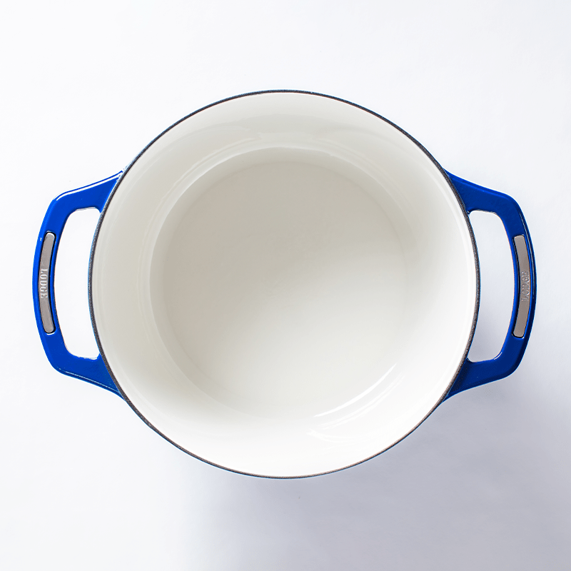 Lodge Cast Iron Cookware Lodge USA Enamel 7.5 Qt. Enameled Cast Iron Dutch Oven - Smooth Sailing