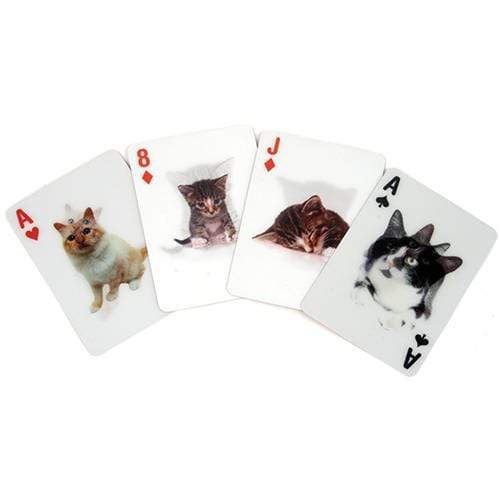 Kikkerland Magnets & Clips Kikkerland 3D Cat Playing Cards