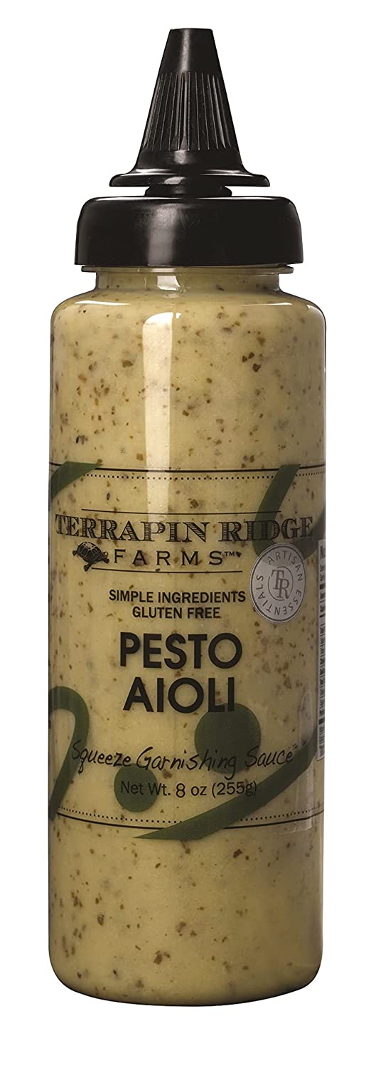 Terrapin Ridge Farms Marinades & Other Sauces Terrapin Ridge Farms Pesto Aioli Garnishing Sauce Squeeze Bottle 8 oz