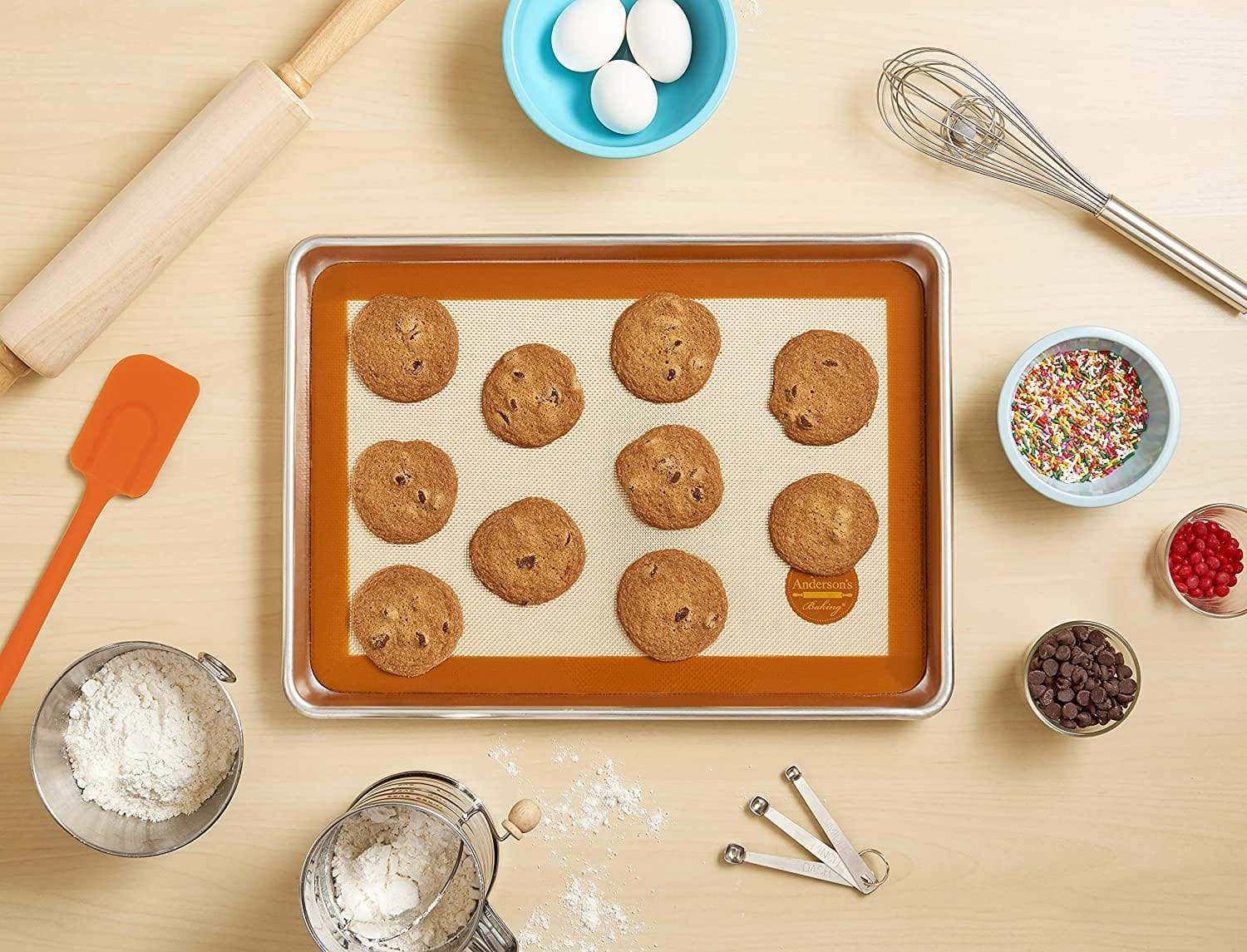 Mrs. Anderson's Mats & Parchment Mrs. Anderson's Silicone Baking Mat 11x16.5